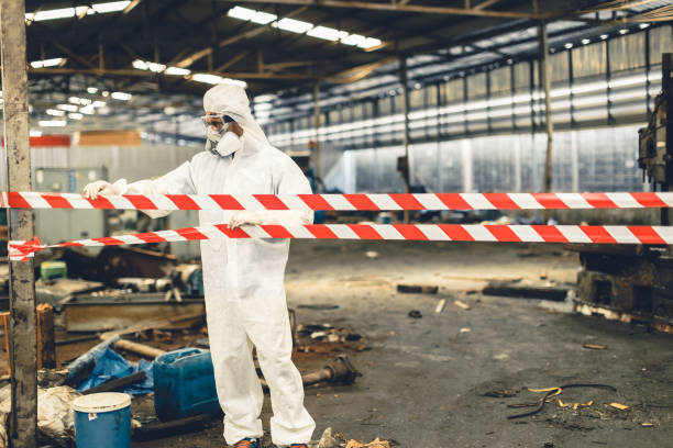 Professional Hoarding Cleanup technician working in Carversville, PA